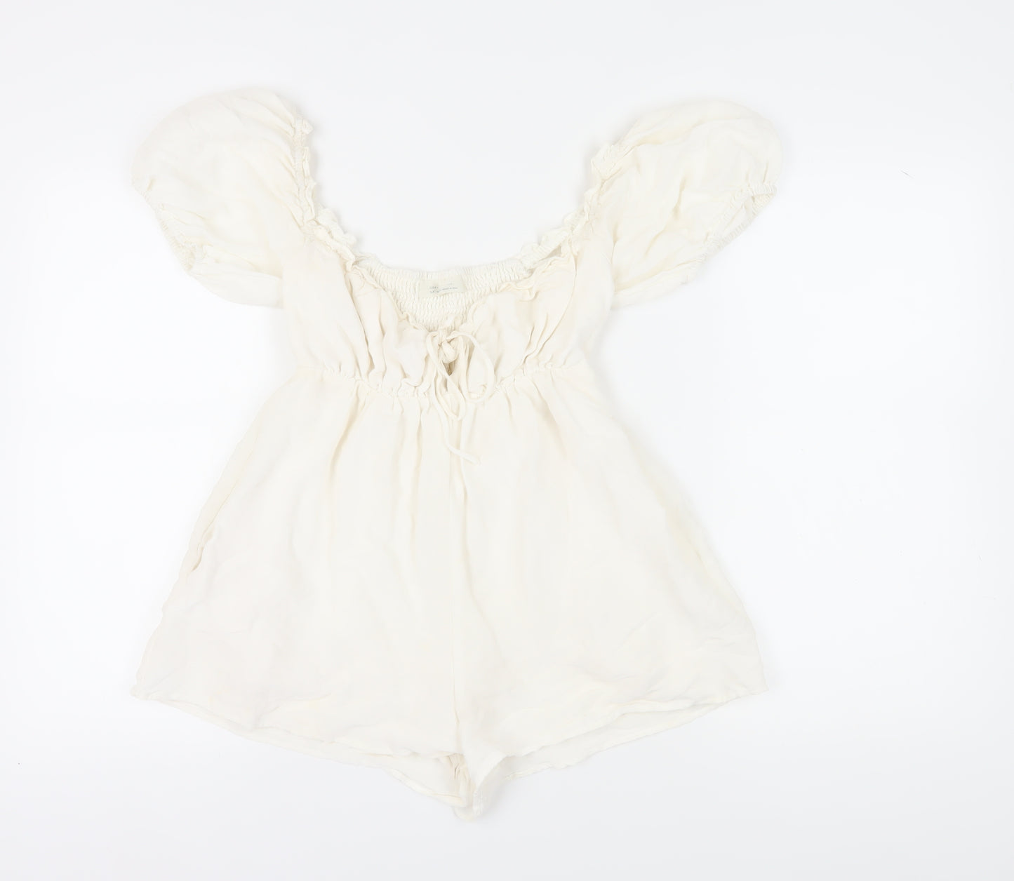 Urban Outfitters Women's Ivory S Playsuit Off the Shoulder