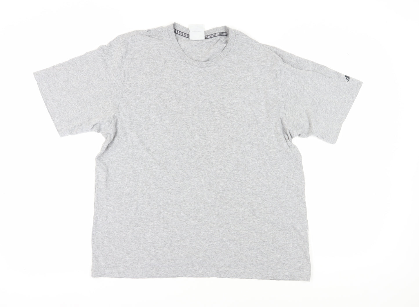 Adidas Men's Grey XL Short Sleeve Crew Neck T-Shirt