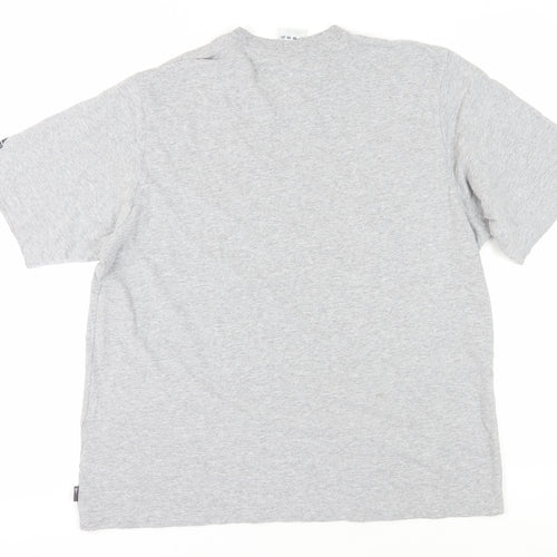 Adidas Men's Grey XL Short Sleeve Crew Neck T-Shirt