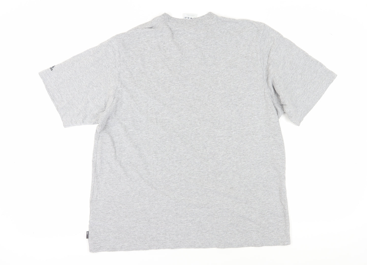 Adidas Men's Grey XL Short Sleeve Crew Neck T-Shirt