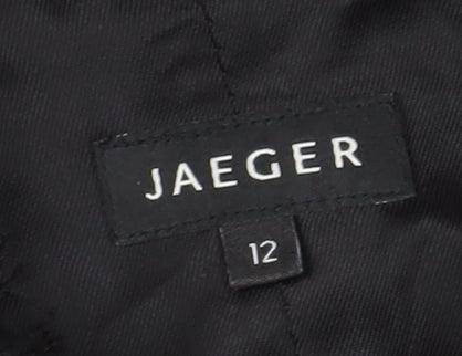Jaeger Women's Black Lace Sheath Dress Size 12