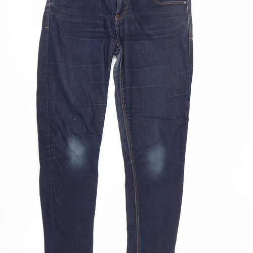 Bench Women's Blue Skinny Jeans, Size 12, Stylish & Comfortable