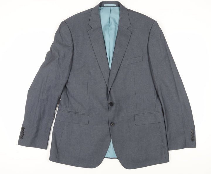 Moss Esq. Men's Grey Suit Jacket, Size 42, Regular Fit