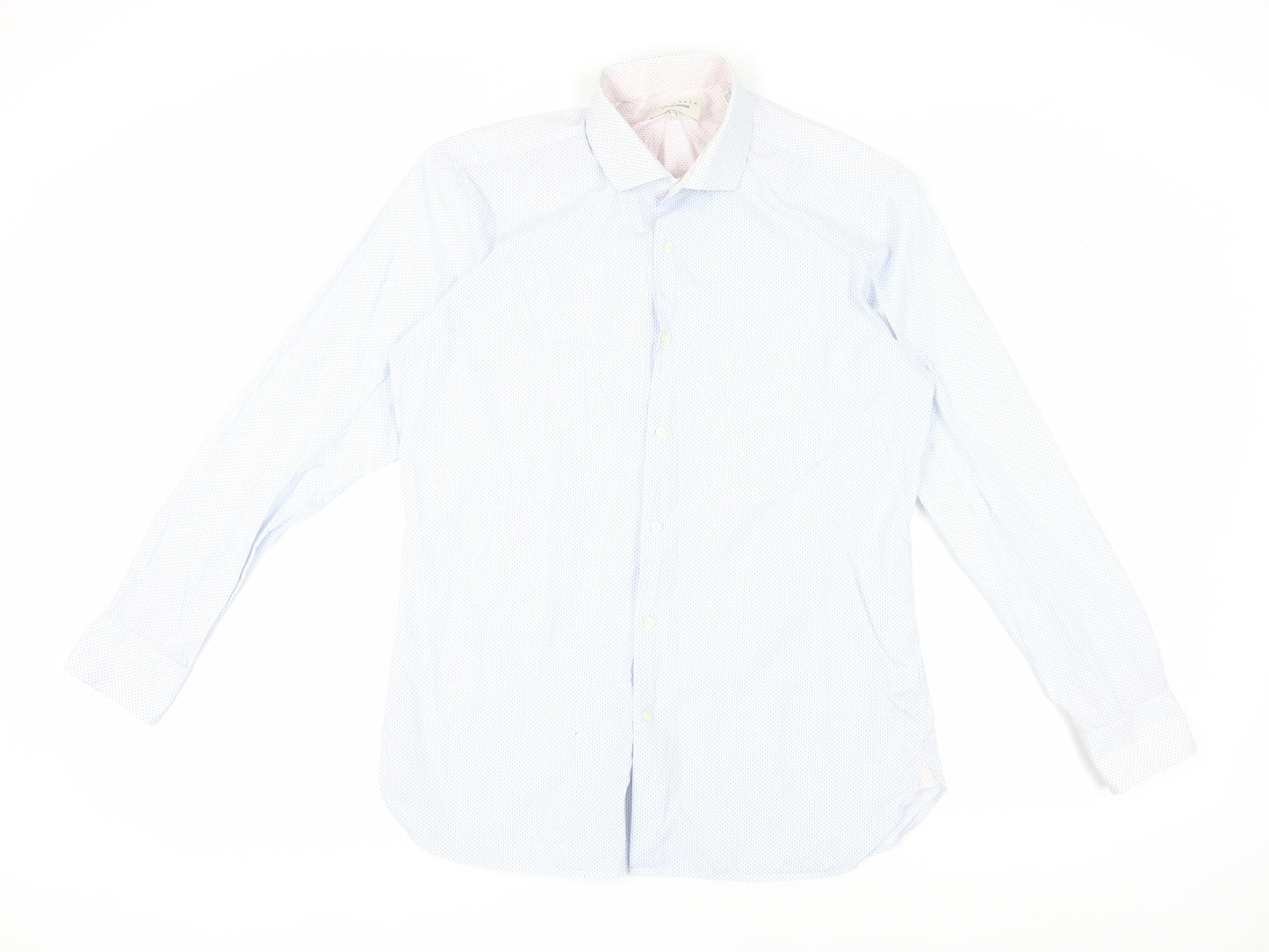 Ted Baker Men's Blue Regular Fit Dress Shirt