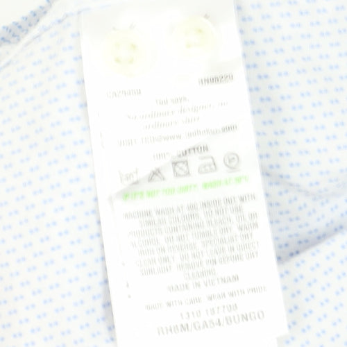 Ted Baker Men's Blue Regular Fit Dress Shirt