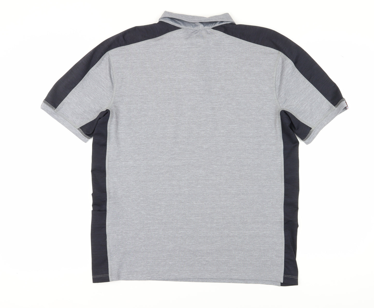 Boden Men's Grey Colourblock Polo L