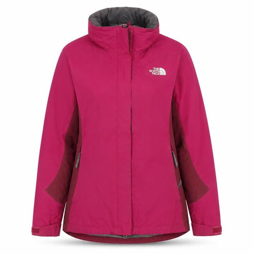 The North Face Women's Red 3-in-1 Jacket M, Hooded, Waterproof