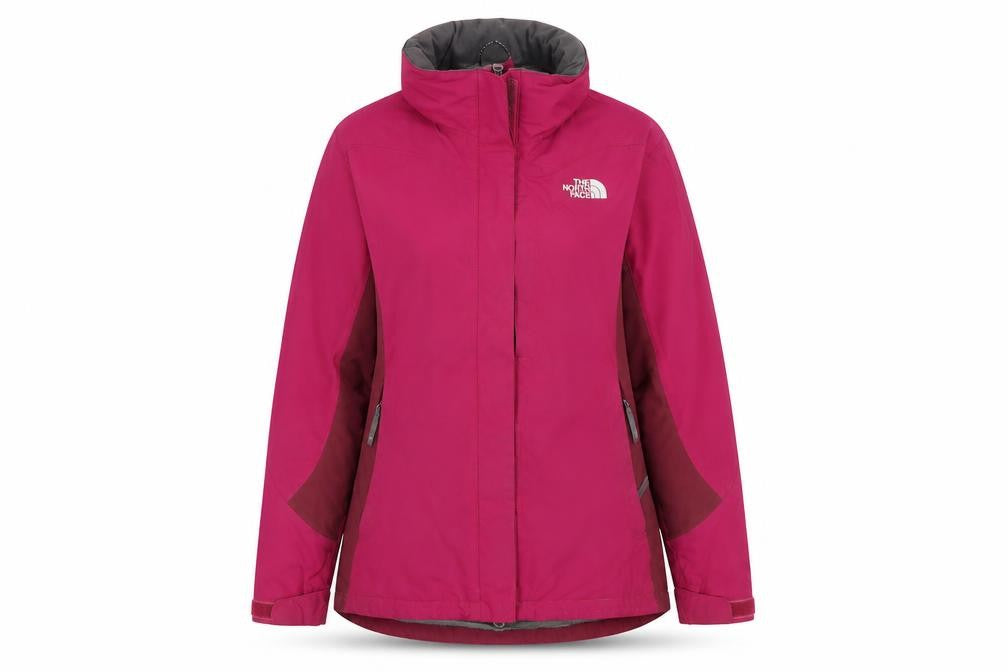 The North Face Women's Red 3-in-1 Jacket M, Hooded, Waterproof