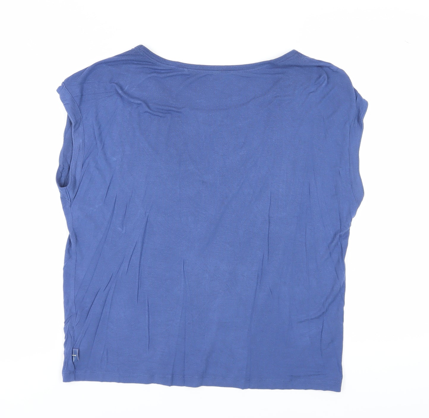 Jasper Conran Women's Blue Sleeveless T-Shirt Size 12