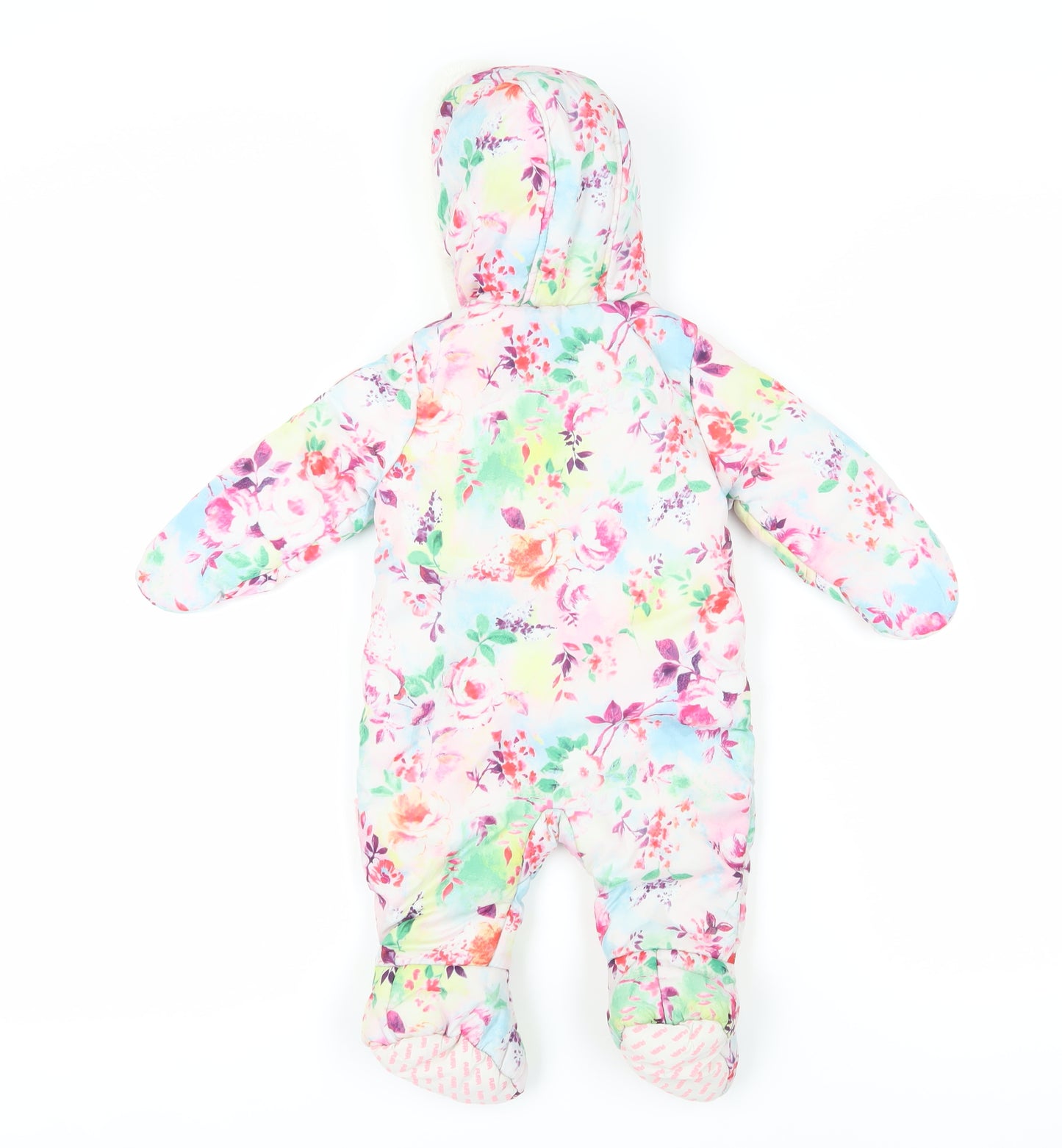 Puffa Unisex Baby Snowsuit 0-3M Multicoloured Floral Winter