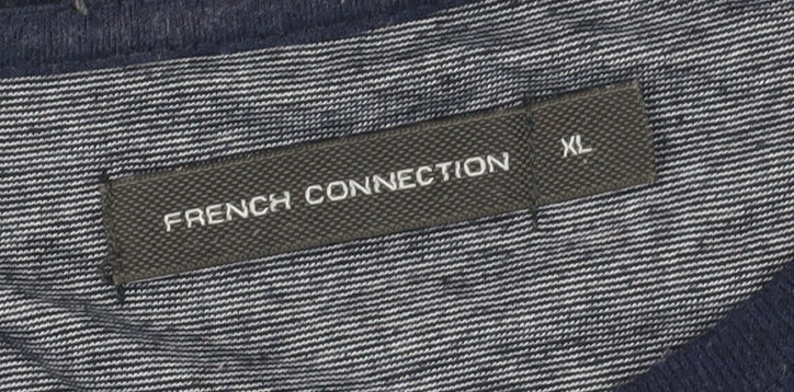 French Connection Men's Blue XL Crew Neck T-Shirt
