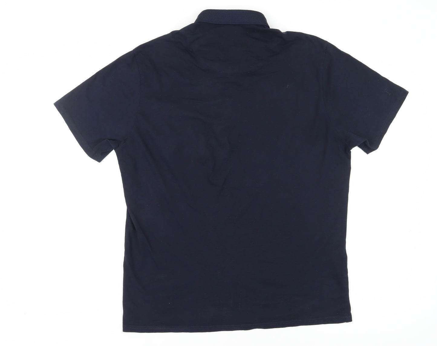 Swade Men's 2XL Blue Cotton Polo Shirt