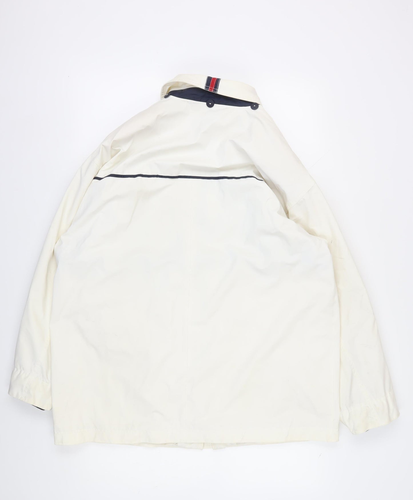 C&A Ivory Retro Sports Waterproof Jacket, Unisex, Size 18