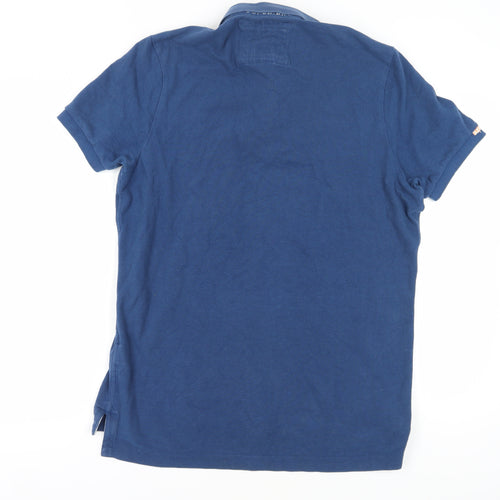 SuperDry Men's Blue XL Vintage Polo