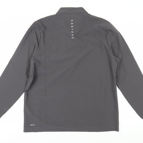 Castore Men’s Grey Check Pullover XL Sports Top
