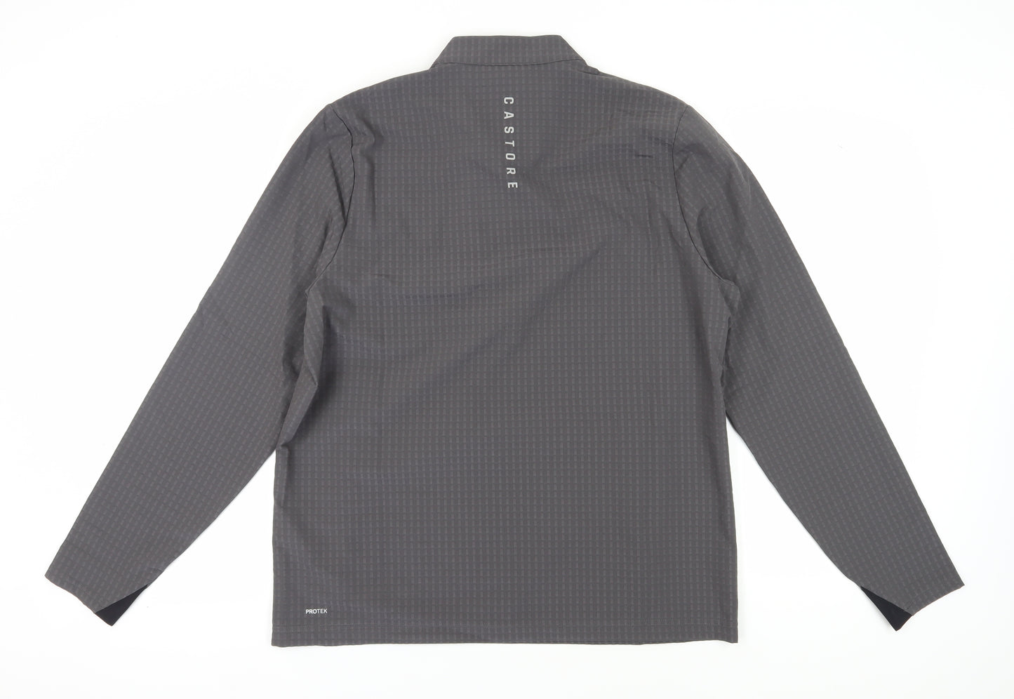Castore Men’s Grey Check Pullover XL Sports Top