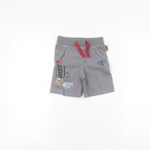 Disney Cars Boys Grey Cargo Shorts 2-3 Years with Pockets
