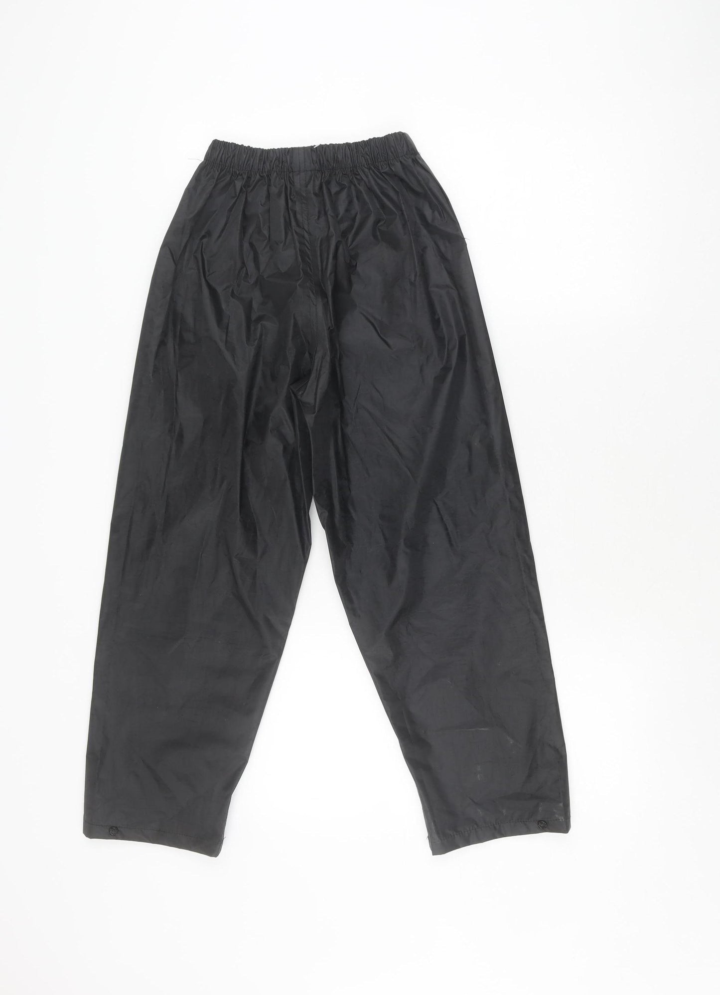 Result Boys Black Rain Trousers, Size 9-10, Waterproof
