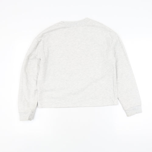 River Island Girls Grey Camouflage Skull Sweatshirt 11-12 Years