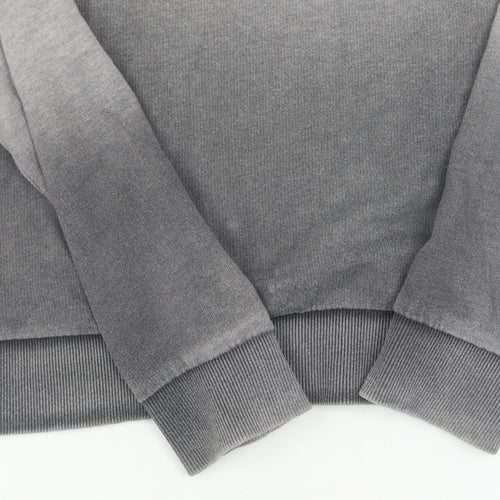 Zara Men's Grey Pullover Sweatshirt - M, Crew Neck