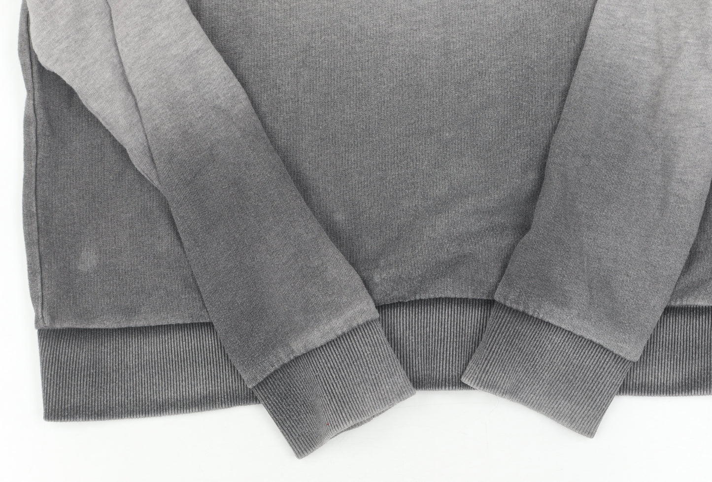 Zara Men's Grey Pullover Sweatshirt - M, Crew Neck
