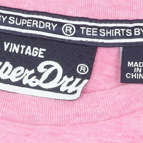 Superdry Women’s Pink Vintage T-Shirt Size 14