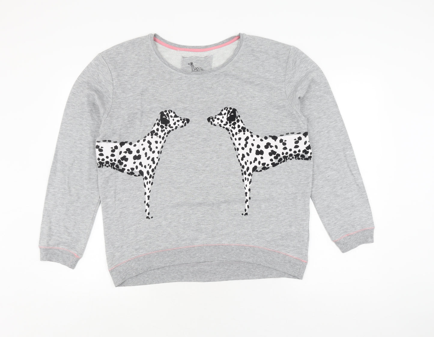 Next Women's Grey Animal Print Pullover Sweatshirt Size 16