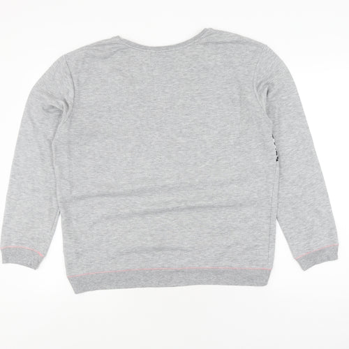 Next Women's Grey Animal Print Pullover Sweatshirt Size 16