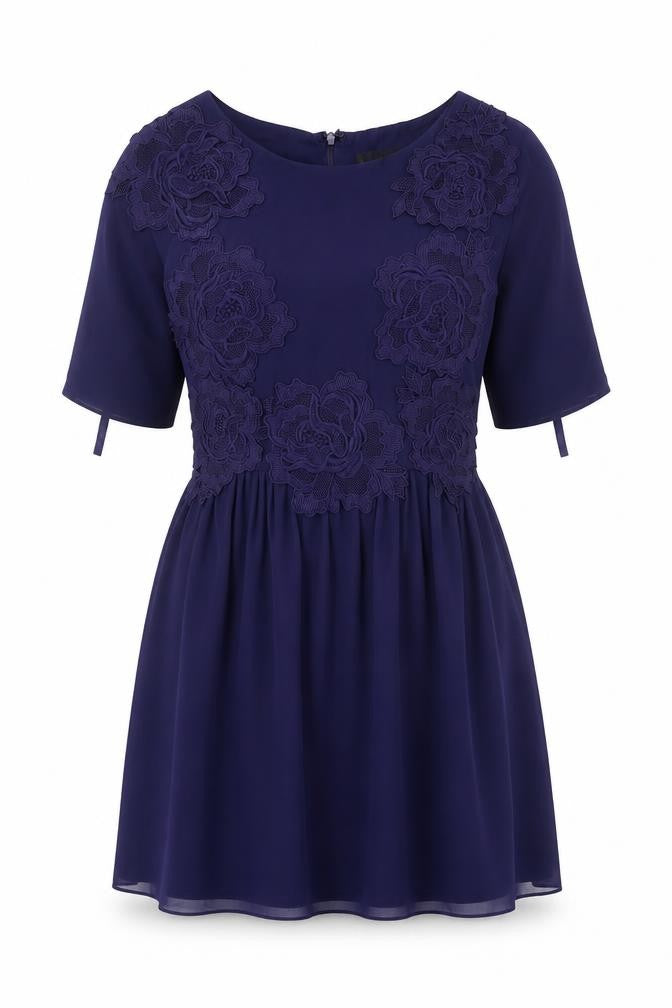 Coast Women's Blue A-Line Dress, Size 8, Party/Cocktail