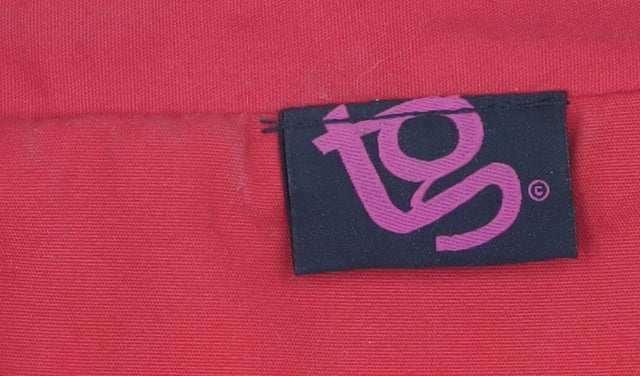 JS Women's Red Trench Coat Size 10, Belted Classic Style