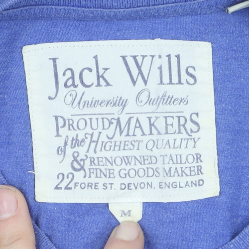 Jack Wills Men's Blue Graphic T-Shirt M Sports Style