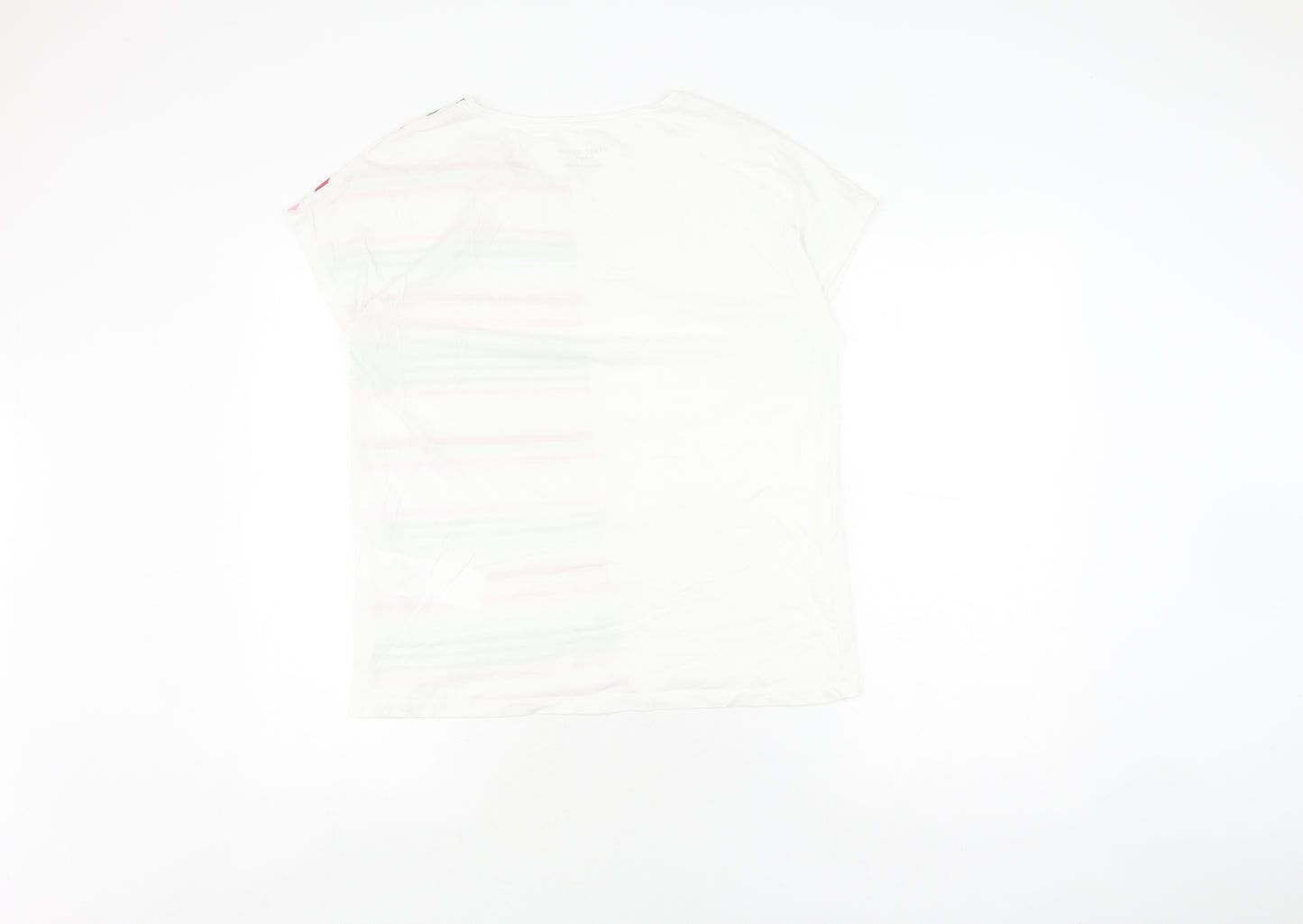Gerry Weber Women's White Striped T-Shirt Size 12