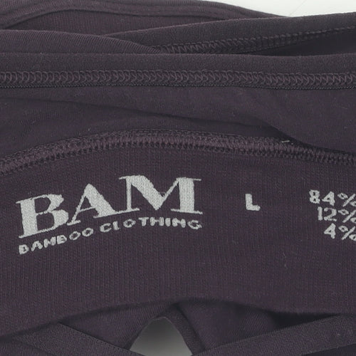 BAM Women's Black Tank Top, Size L, Yoga Camisole