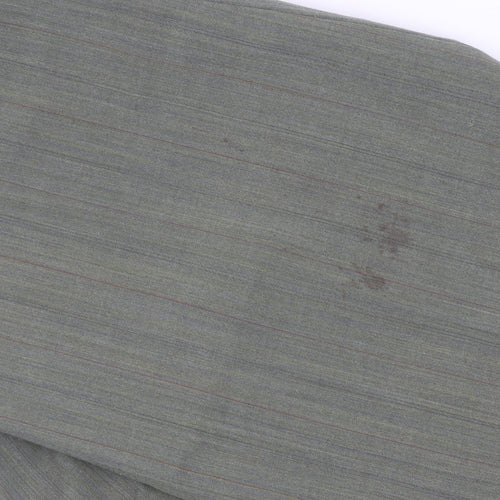 Marks and Spencer Men's Green Striped Suit Size 44/40