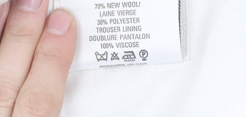 Marks and Spencer Men's Green Striped Suit Size 44/40