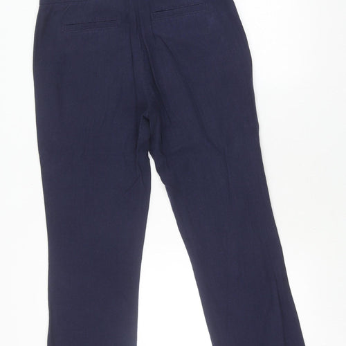 Laura Ashley Women's Blue Straight Trousers, Size 10