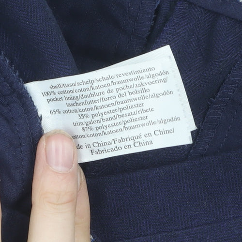 Laura Ashley Women's Blue Straight Trousers, Size 10
