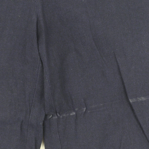Laura Ashley Women's Blue Straight Trousers, Size 10