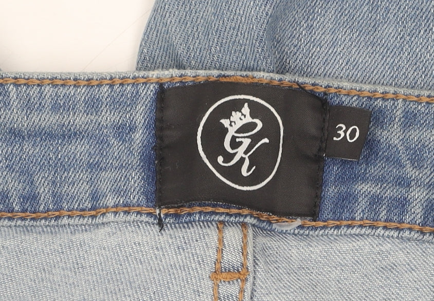 GK Women's Blue Distressed Skinny Jeans - Size 30