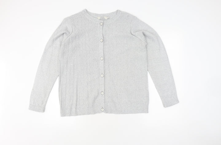 Honor Millburn Women's Grey Knit Cardigan M