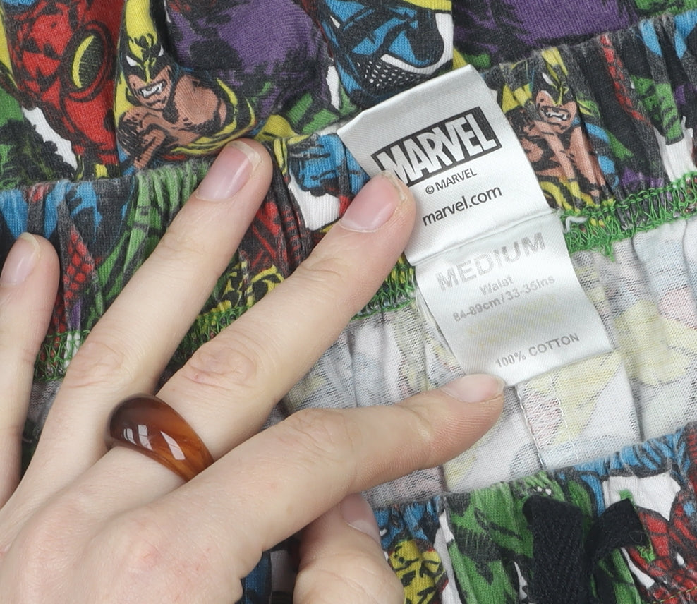 Marvel Men's Multicoloured Pyjama Pants M Superhero Print