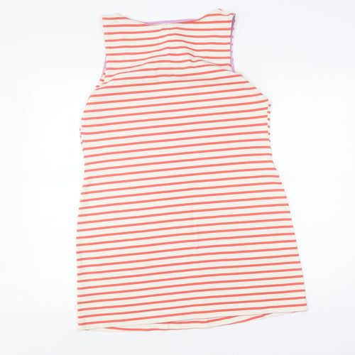 Boden Women's Red Striped Cotton Tank Dress, Size 16