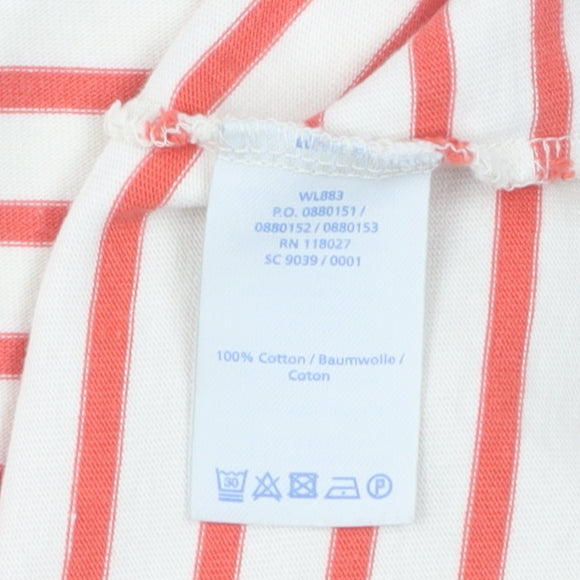 Boden Women's Red Striped Cotton Tank Dress, Size 16