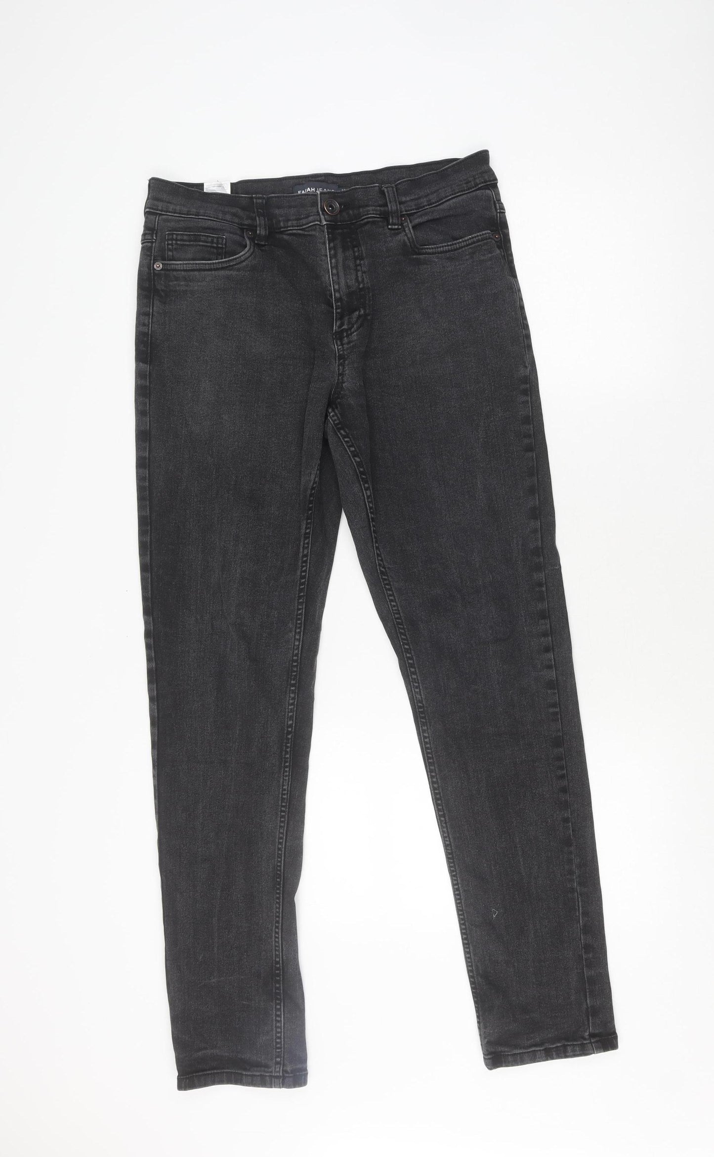 Farah Men's Black Slim Straight Jeans 32W 32L