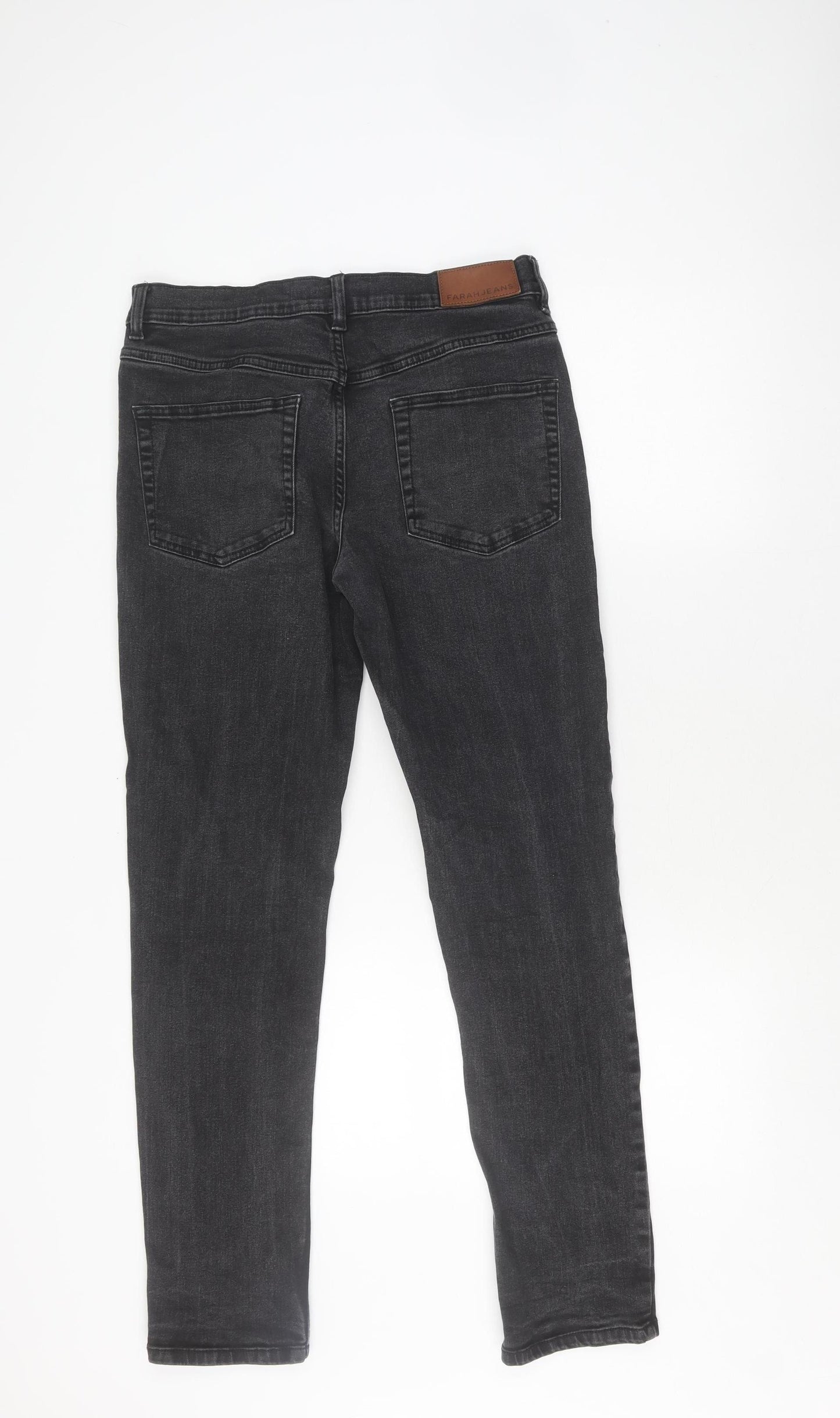 Farah Men's Black Slim Straight Jeans 32W 32L