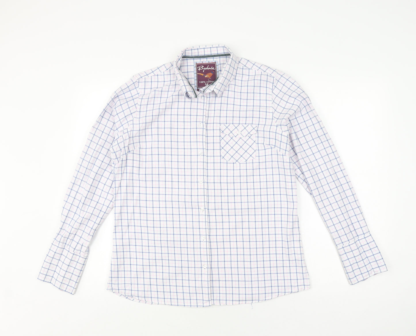 Rydale Women's Multicoloured Button-Up Shirt Size 14