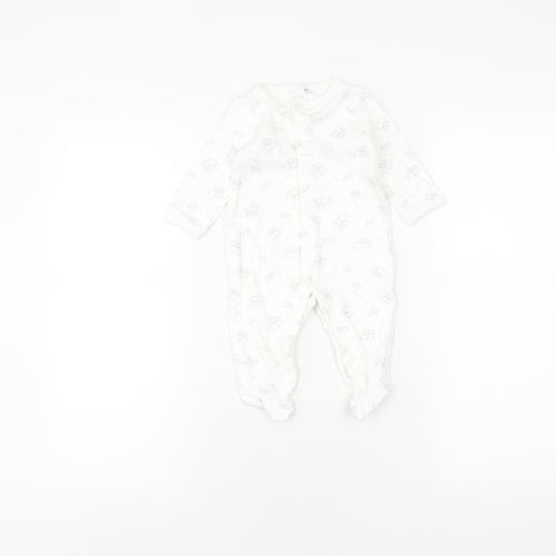 Jasper Conran White Unisex Baby Babygrow 3-6 Months