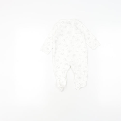 Jasper Conran White Unisex Baby Babygrow 3-6 Months