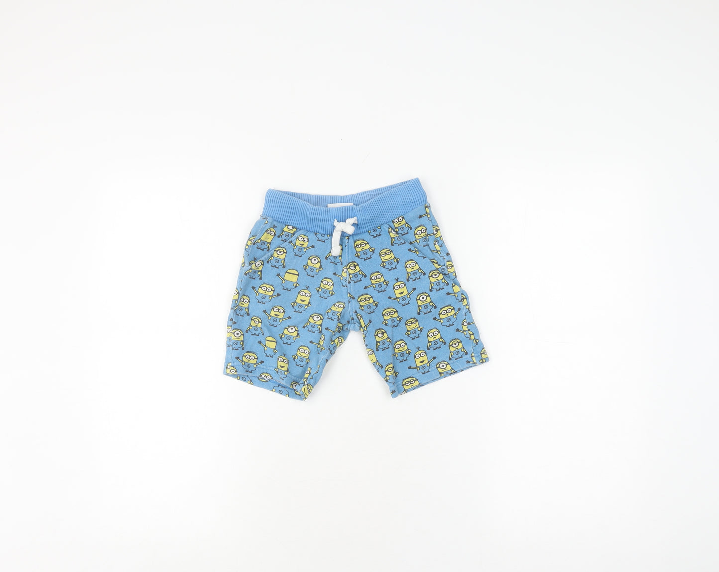 Despicable Me Boys Blue Minions Shorts, 2-3 Years, Casual Cotton
