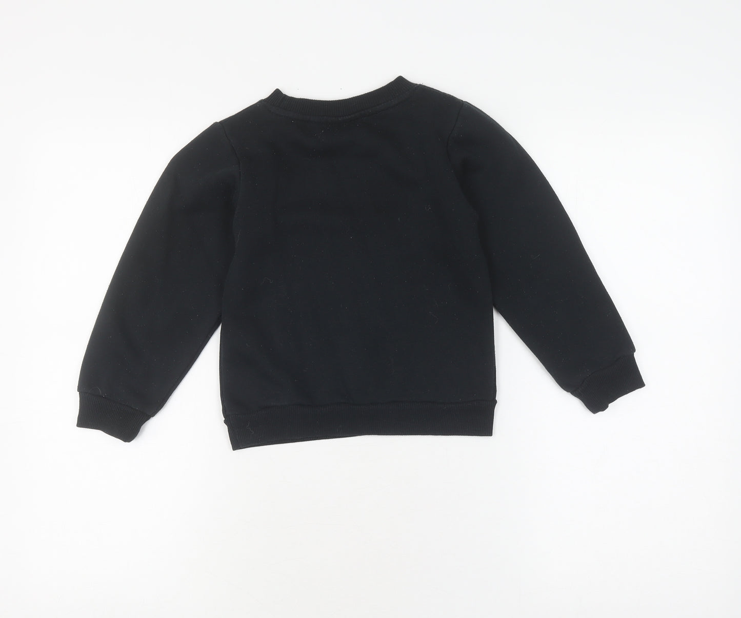 McKenzie Girls Black Pullover Sweatshirt 6-7 Years Casual Logo